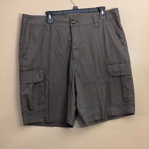 Saddlebred Men's Olive Cargo Shorts, Size 38